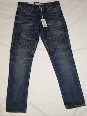 Guess Men's Slim Straight Jeans in Dark Blue Denim 29 X 32